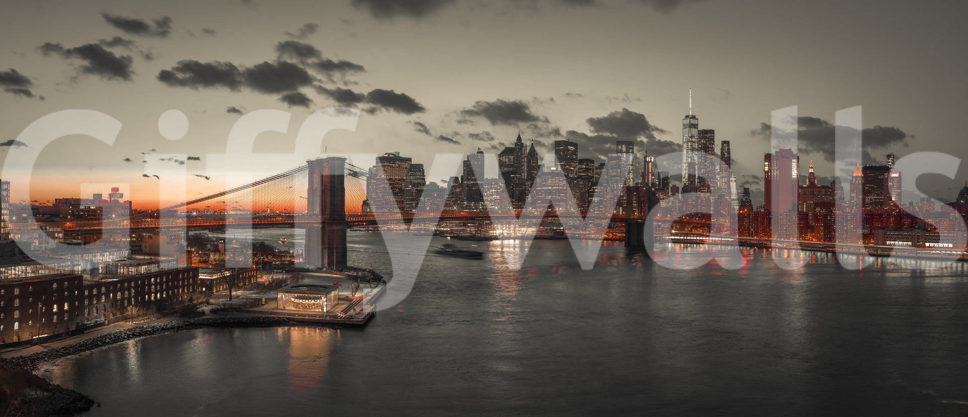 Lower Manhattan Dusk classic wallpaper

