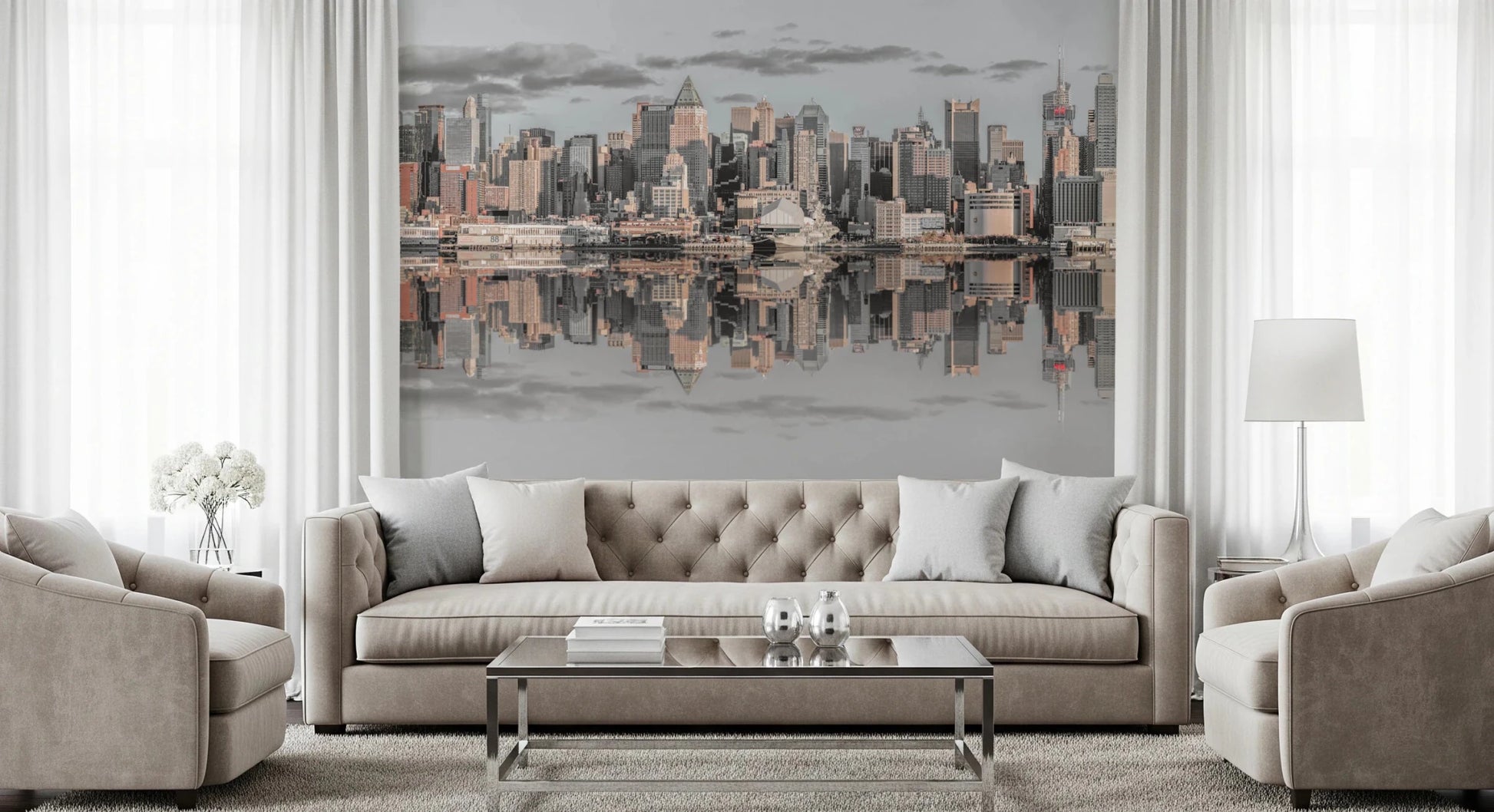 Manhattan Skyline Panorama Wall Mural