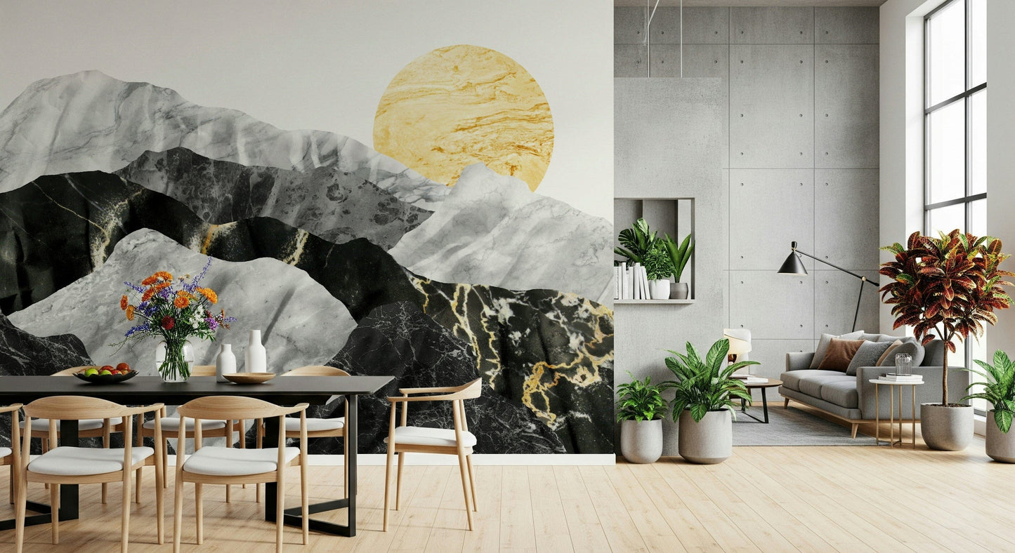 Marble Peaks Wall Mural -2583866