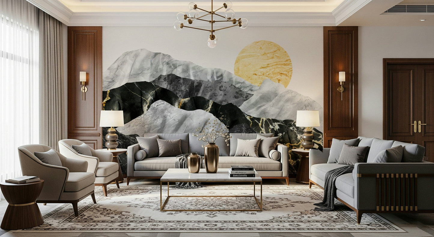 Marble Peaks Wall Mural -2583866