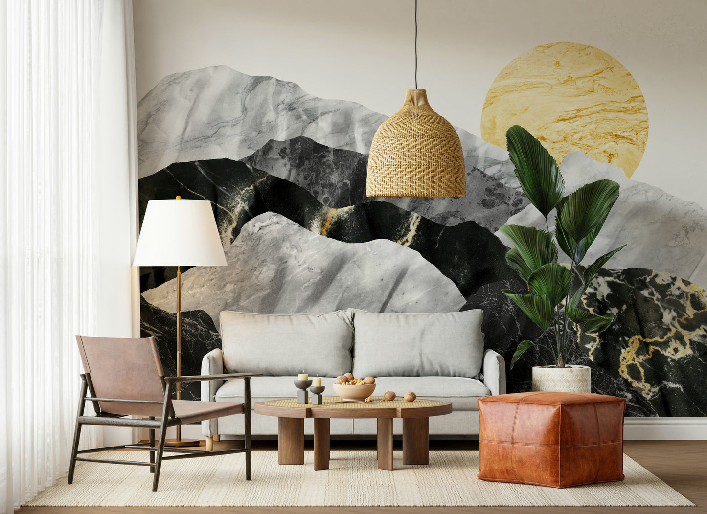 Marble Peaks Wall Mural -2583866