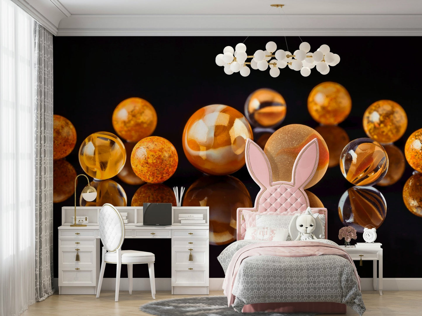Playful marble design for modern rooms
