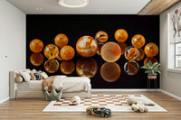 Vibrant marble mural for walls
