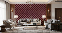 Maroon Lattice Wallpaper⁠