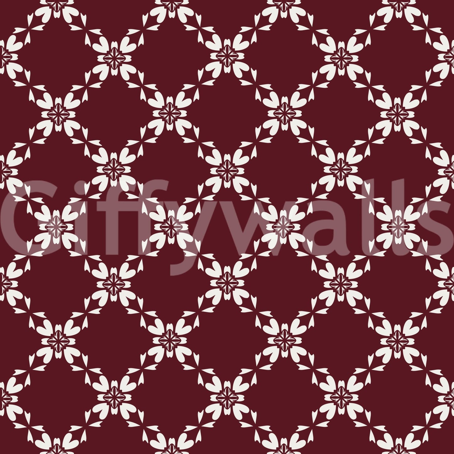 Maroon Lattice Wallpaper⁠