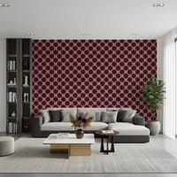 Maroon Lattice Wallpaper⁠
