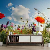 Mural wallpaper of a meadow dreams design

