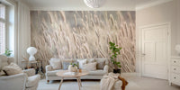 Sunlit grass wall mural

