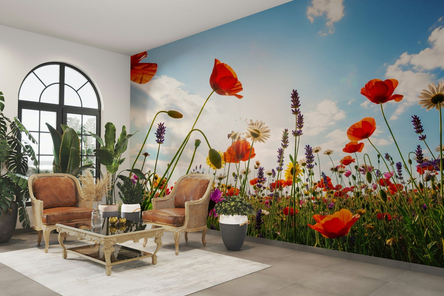 Mural wallpaper capturing a peaceful atmosphere

