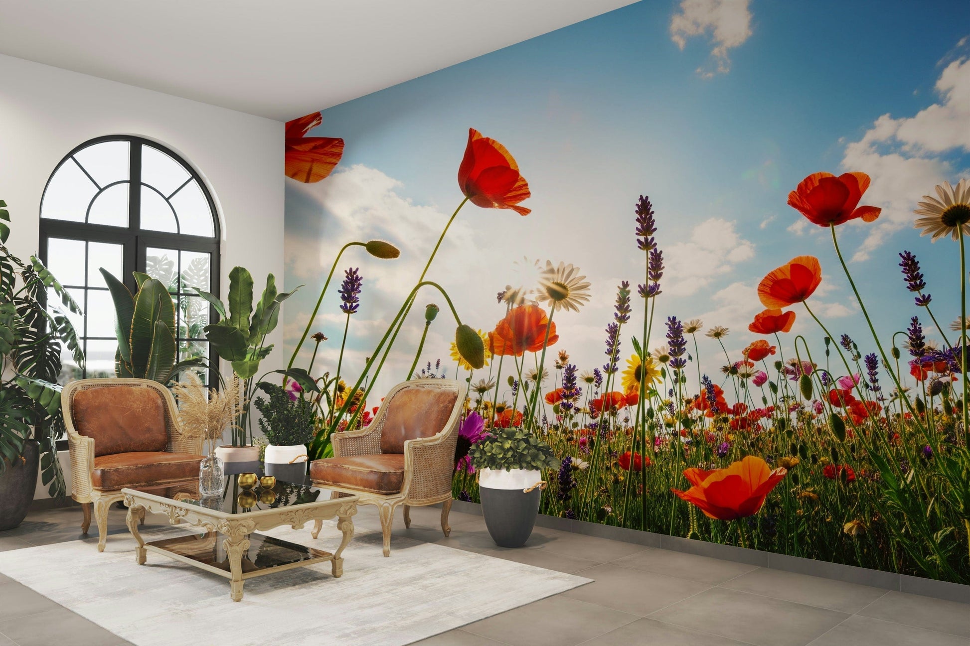 Mural wallpaper capturing a peaceful atmosphere

