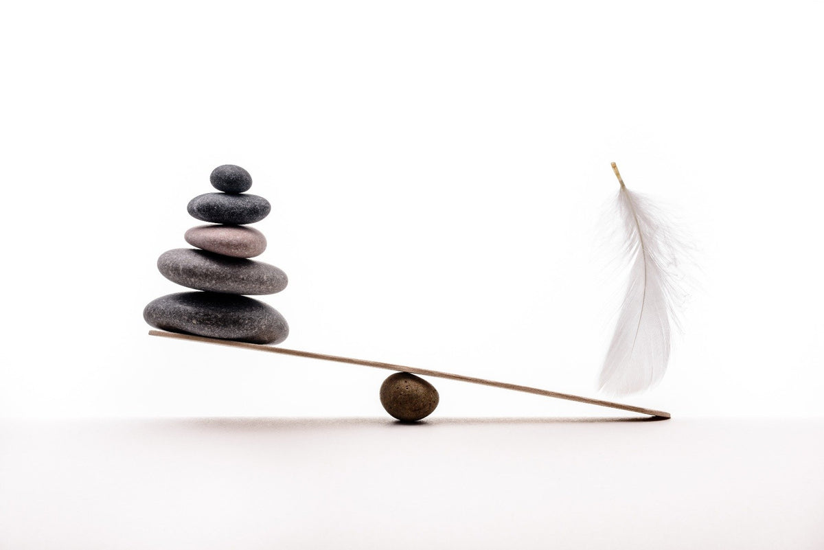 Spa Stones Plume Wallpaper Mural in your room — zoomed