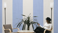 Mediterranean Coastal Stripes wallpaper

