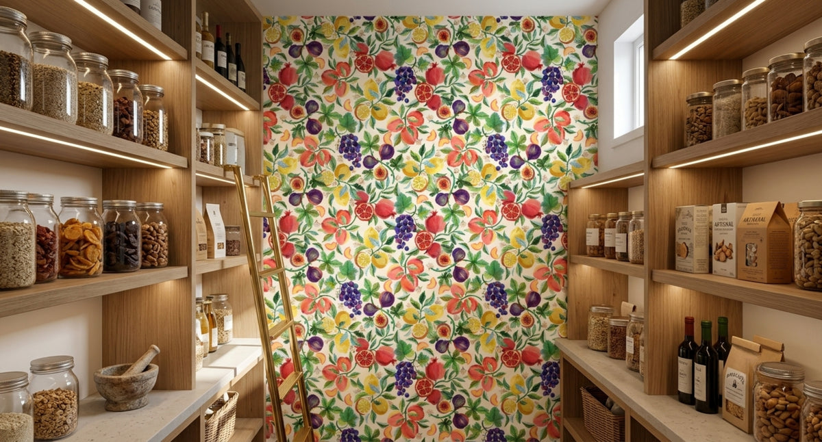 Mediterranean Fruit Wallpaper⁠ for pantry