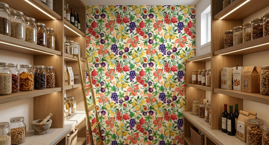 Mediterranean Fruit Wallpaper⁠ for pantry