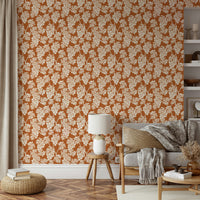 Mediterranean terracotta wallpaper perfect for cozy spaces.

