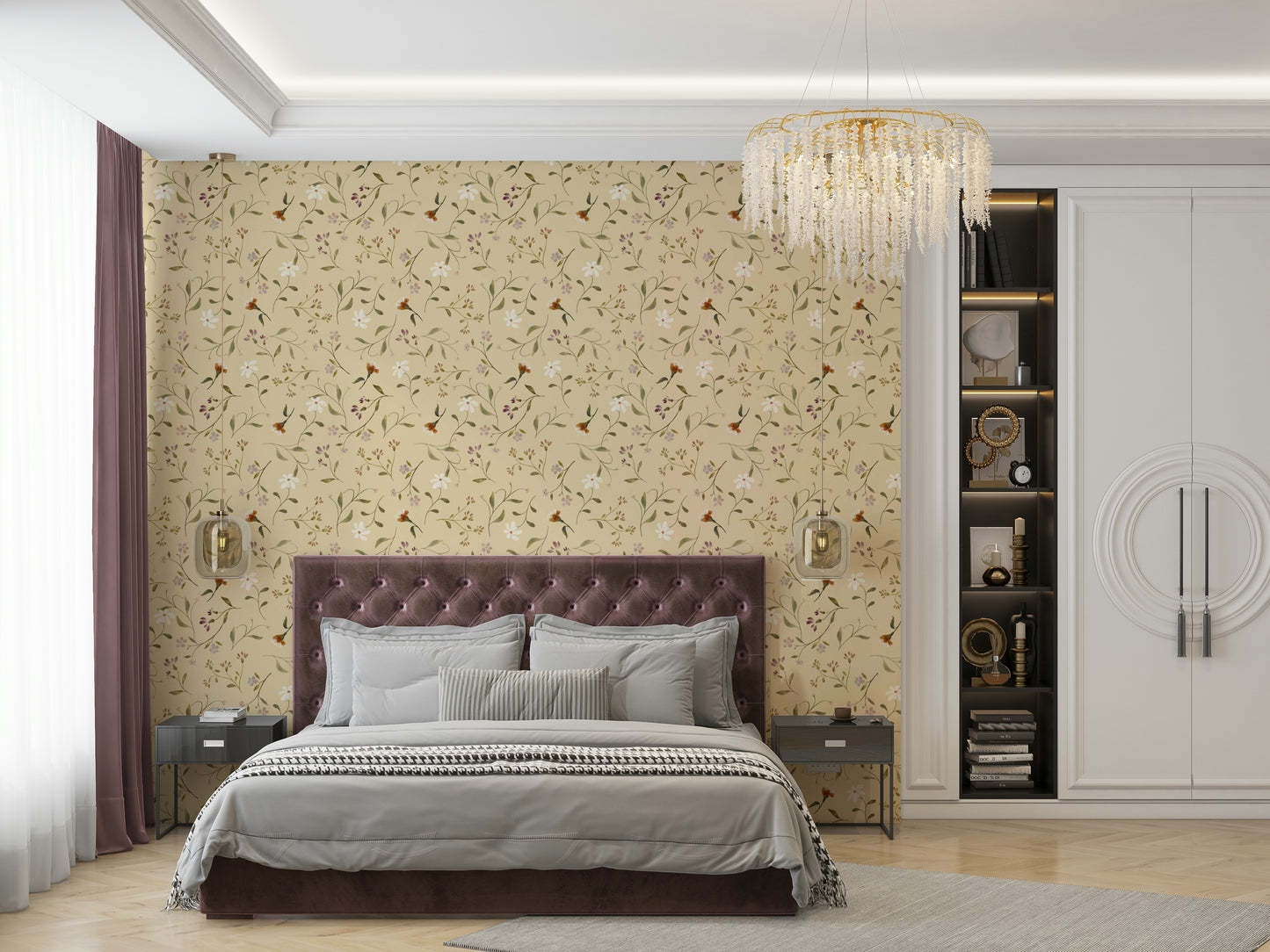 Artistic wallpaper inspired by blooming memories

