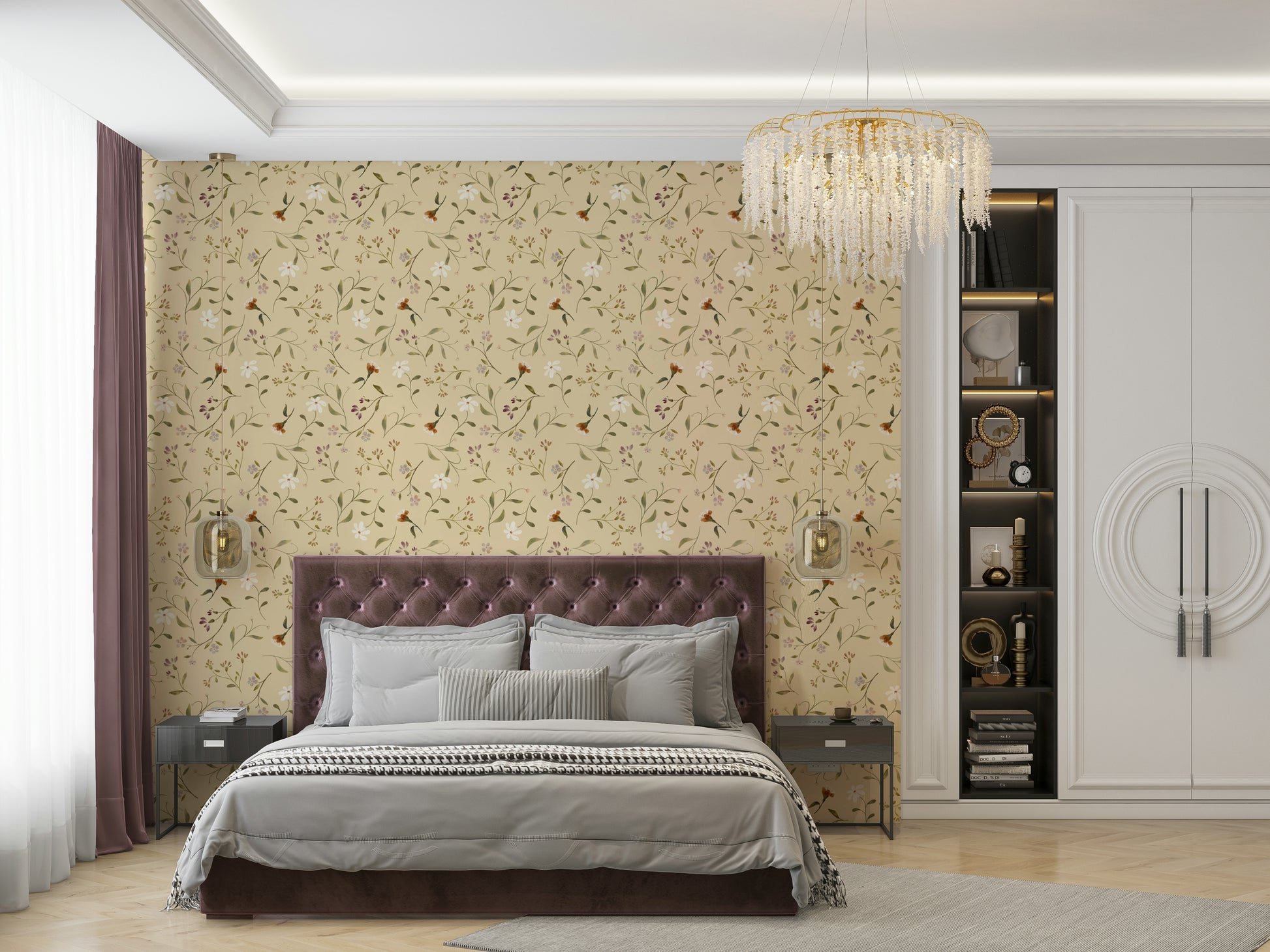 Artistic wallpaper inspired by blooming memories


