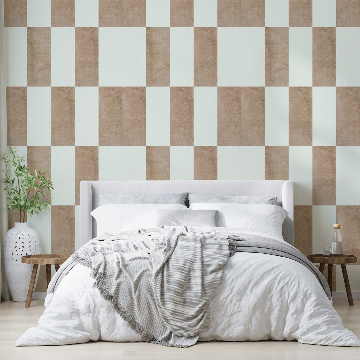 Wallpaper for walls with expressive art layers

