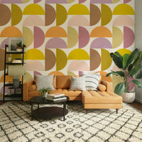 Modern mural with balanced composition and softness

