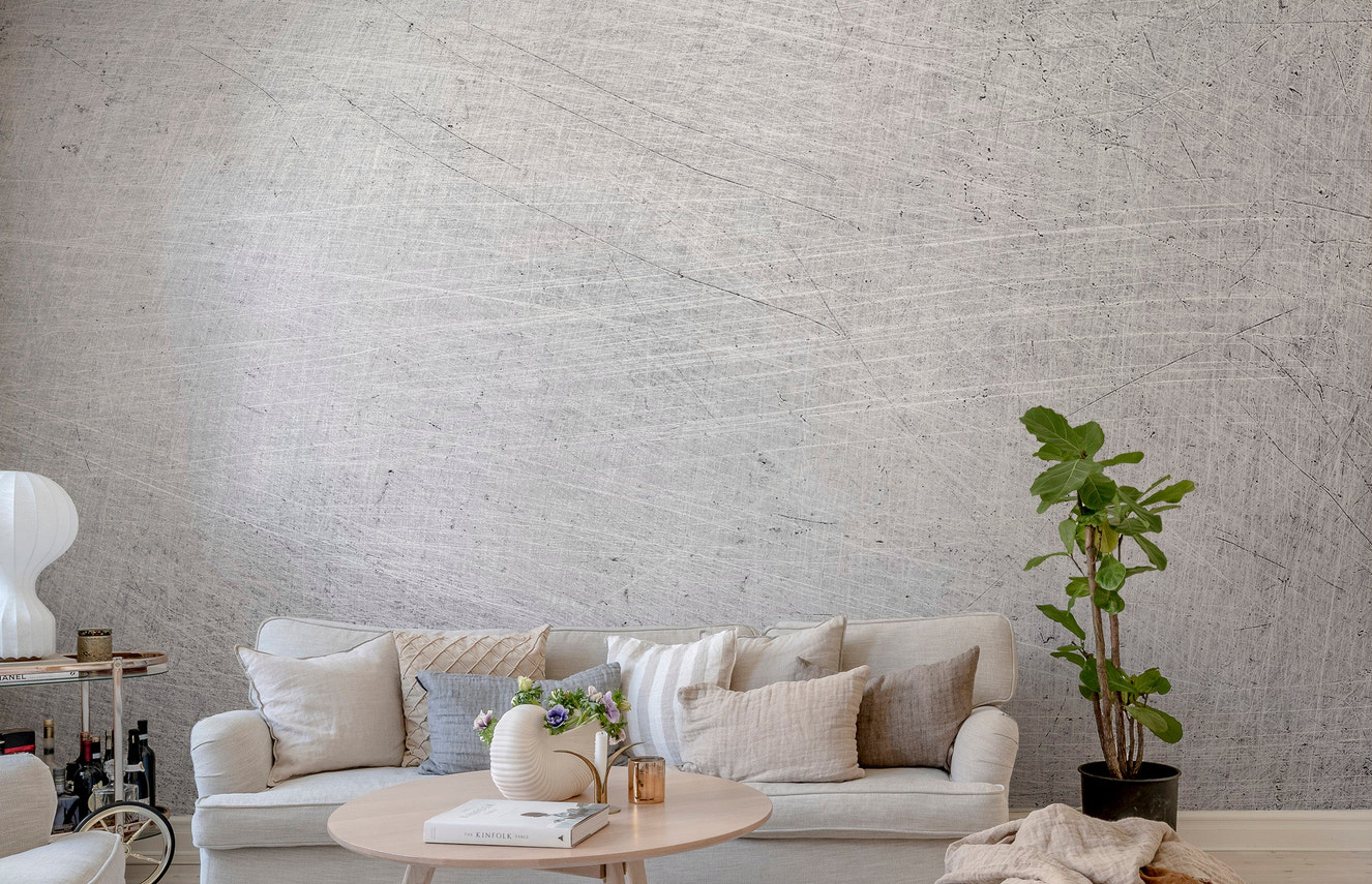 Sophisticated metallic wallpaper mural with a glossy effect.
