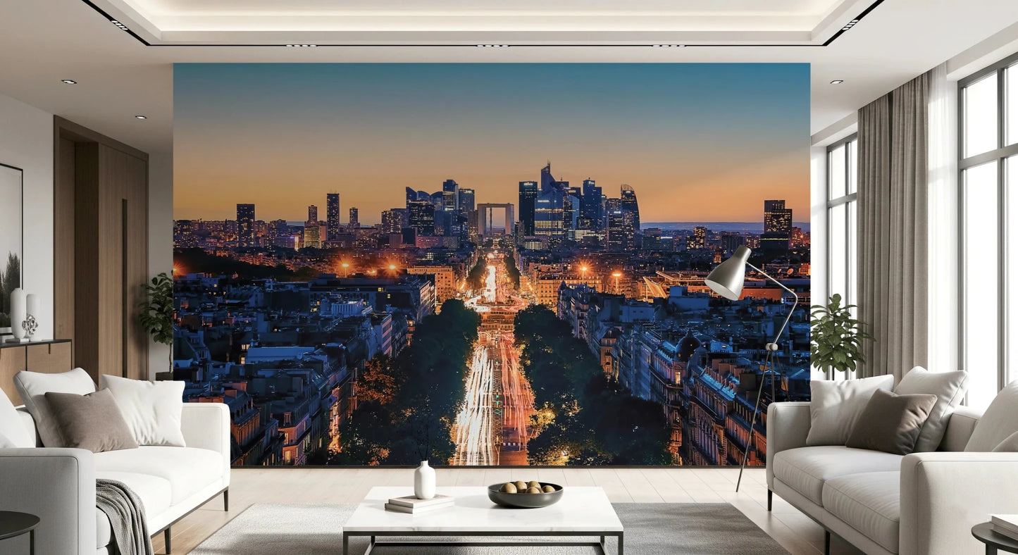 Metropolis Dusk Wall Mural