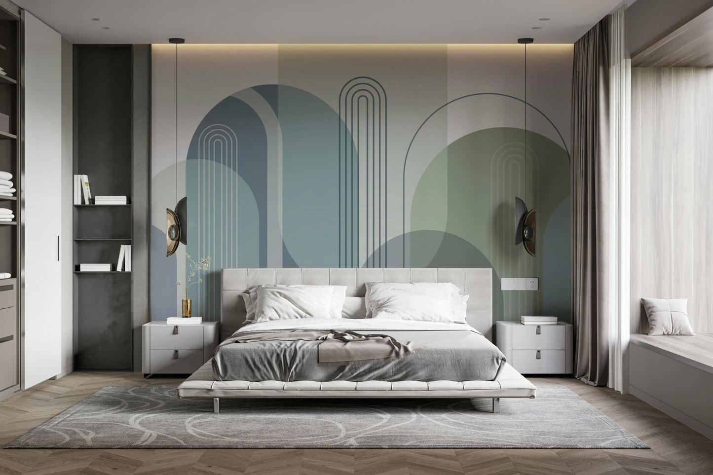 The mood is peaceful and serene.

