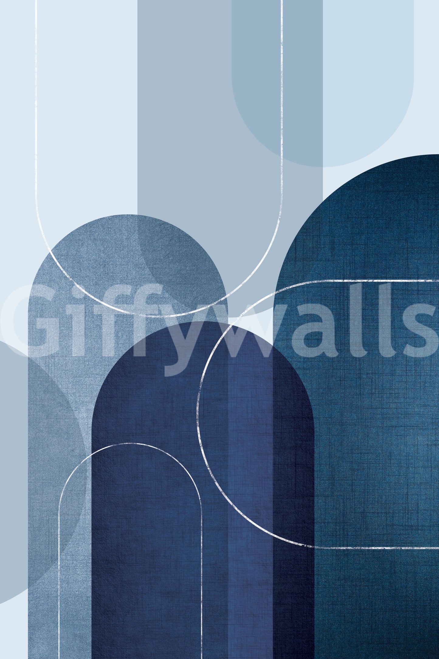 Subtle blue linen wallpaper for contemporary home decor

