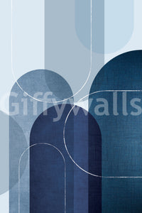 Subtle blue linen wallpaper for contemporary home decor

