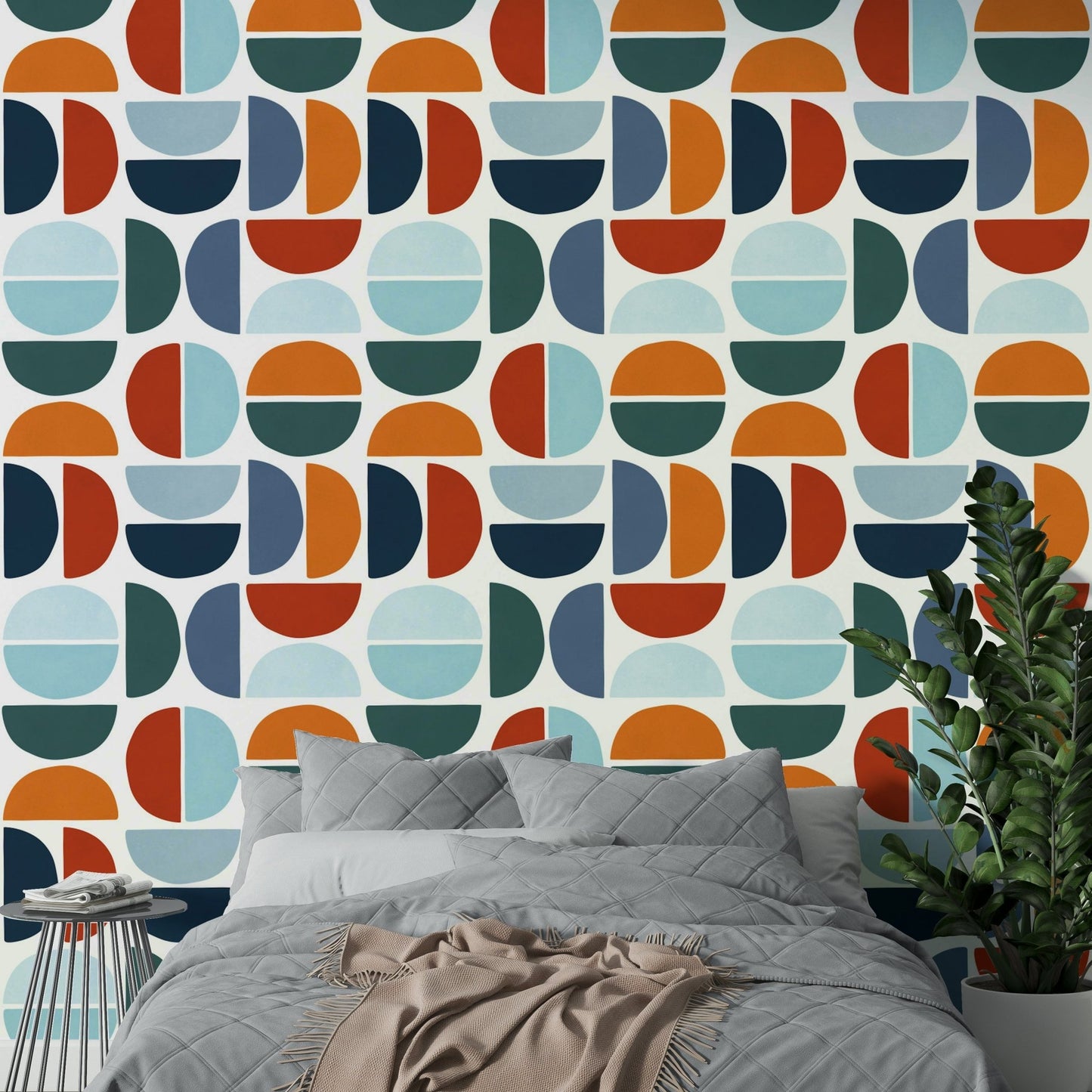 The room feels stylish and contemporary due to the classic design.

