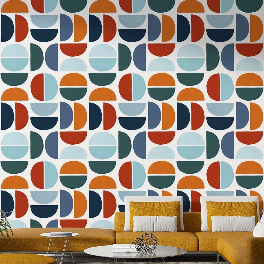 A large-scale art print with a retro aesthetic.

