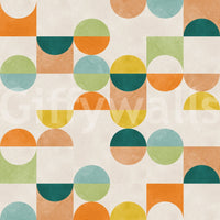 A view of the mural as the defining centerpiece of a stylish office or dining room.