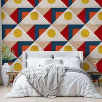 Multicolor mural wallpaper for creative interiors

