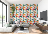 Mid - Century Pop Wallpaper⁠