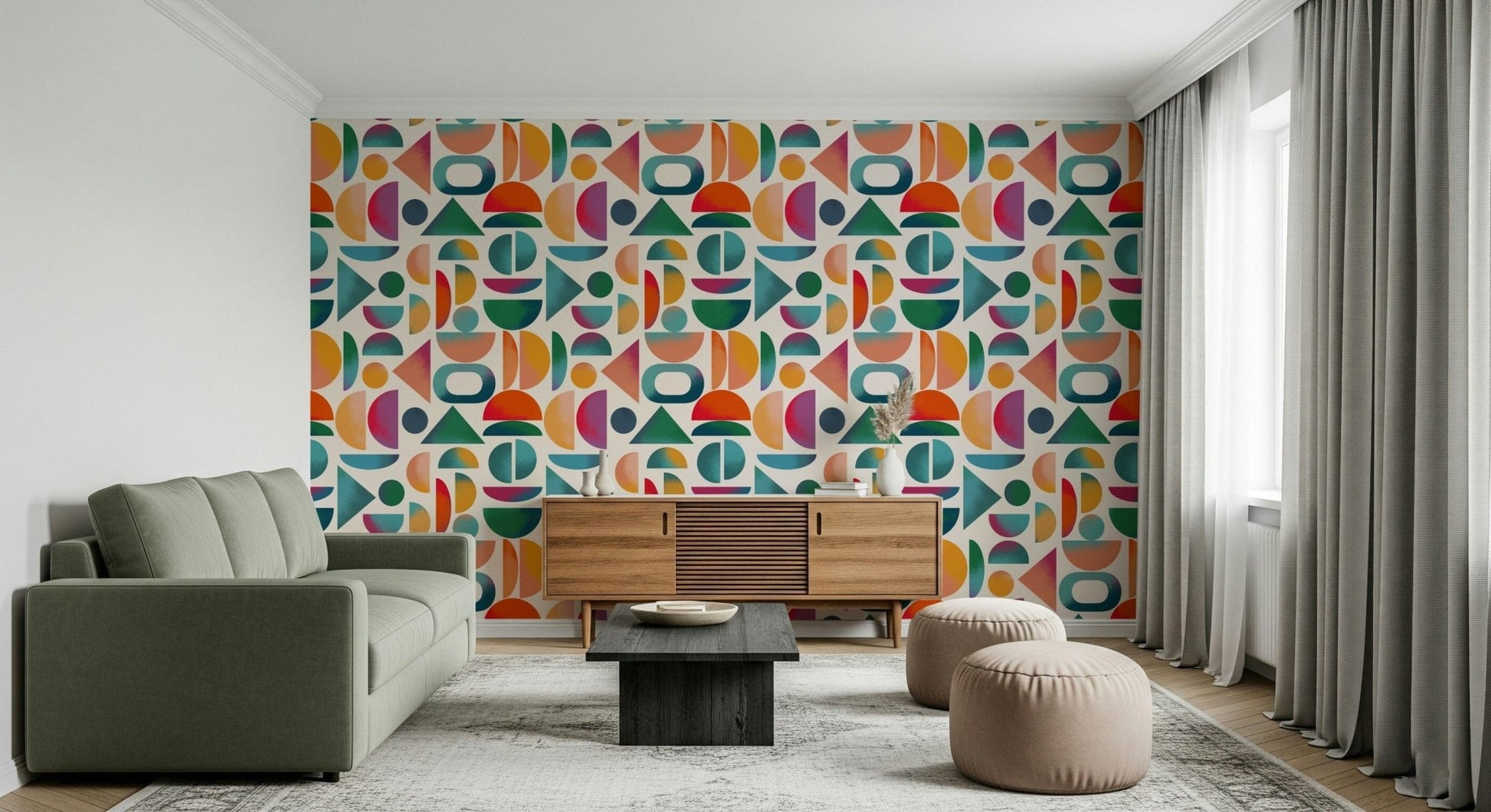 Mid - Century Pop Wallpaper⁠