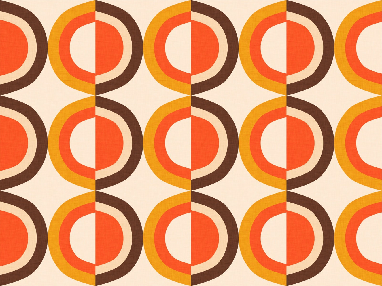 Mid Mod Classic Dots Beige Wallpaper - Giffywalls