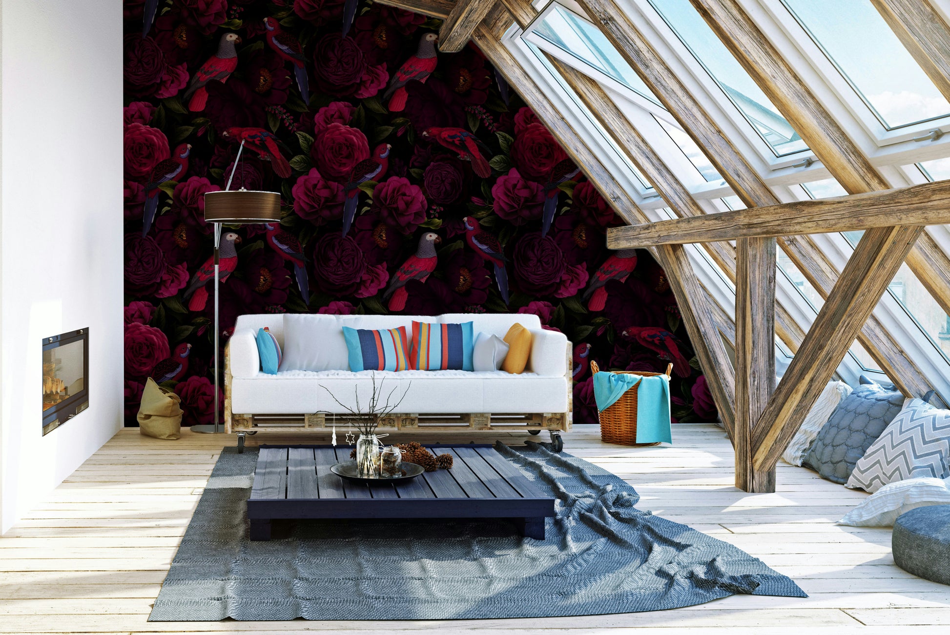 Midnight Bloom wallpaper bringing deep, rich florals to interiors

