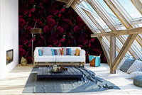 Midnight Bloom wallpaper bringing deep, rich florals to interiors


