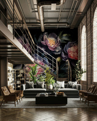 Bold floral wallpaper for bedrooms

