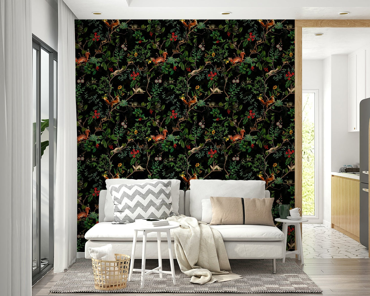 peaceful forest scene

