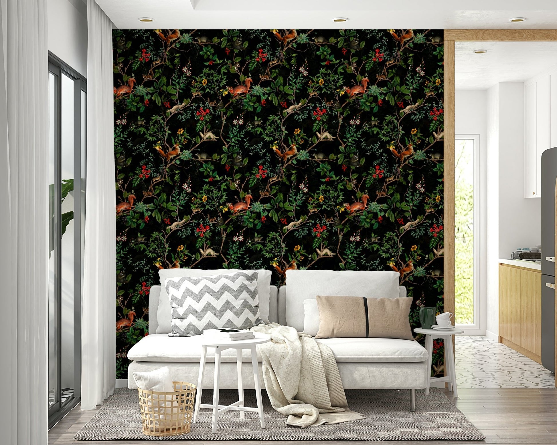 peaceful forest scene

