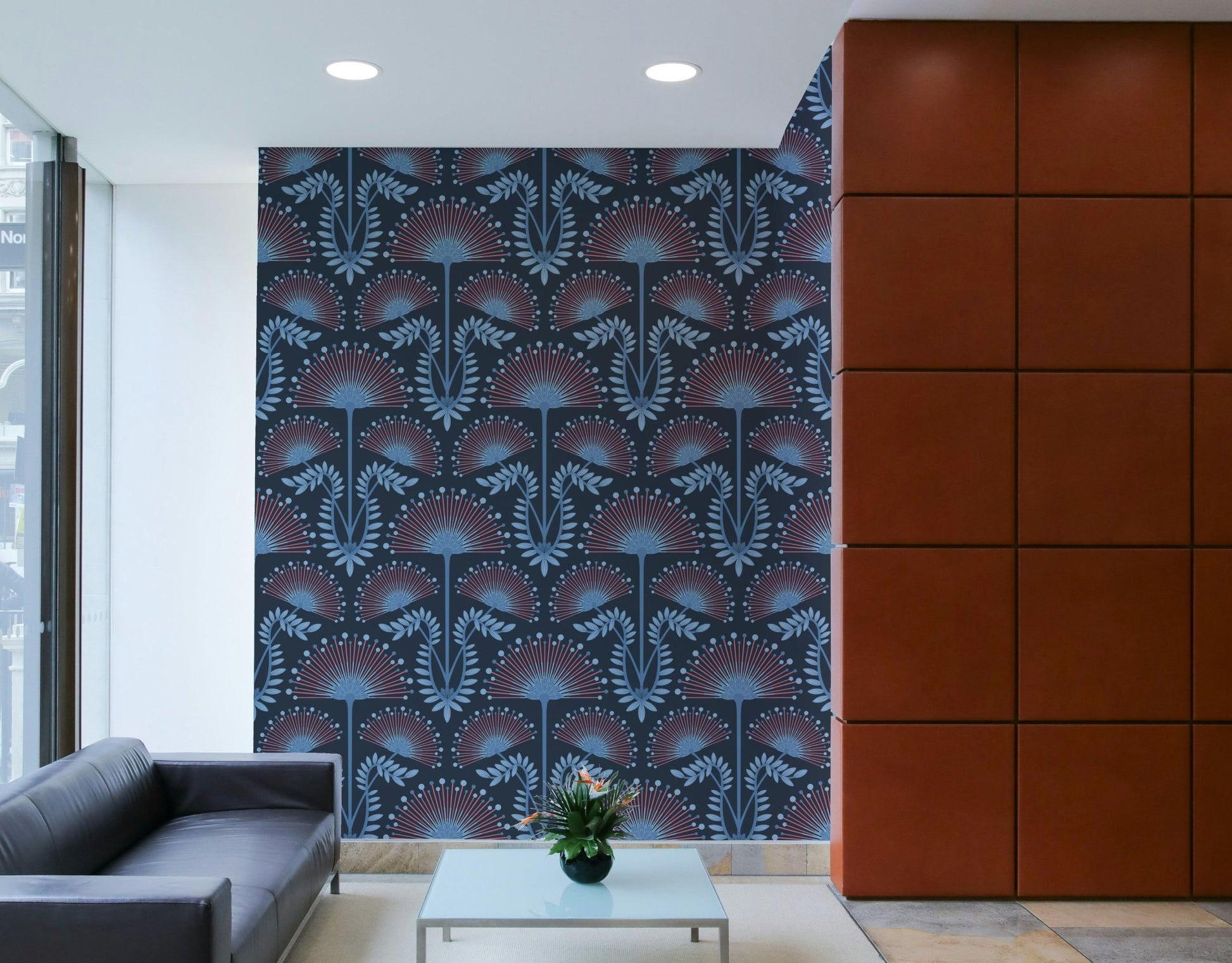 Captures the essence of classic design with a bold color scheme.
