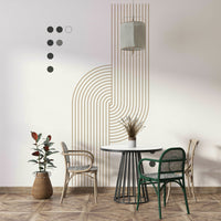 Artistic flow mural for modern interiors

