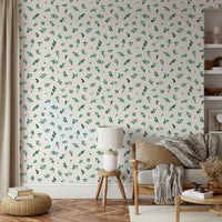 Modern minimal eucalyptus wall design


