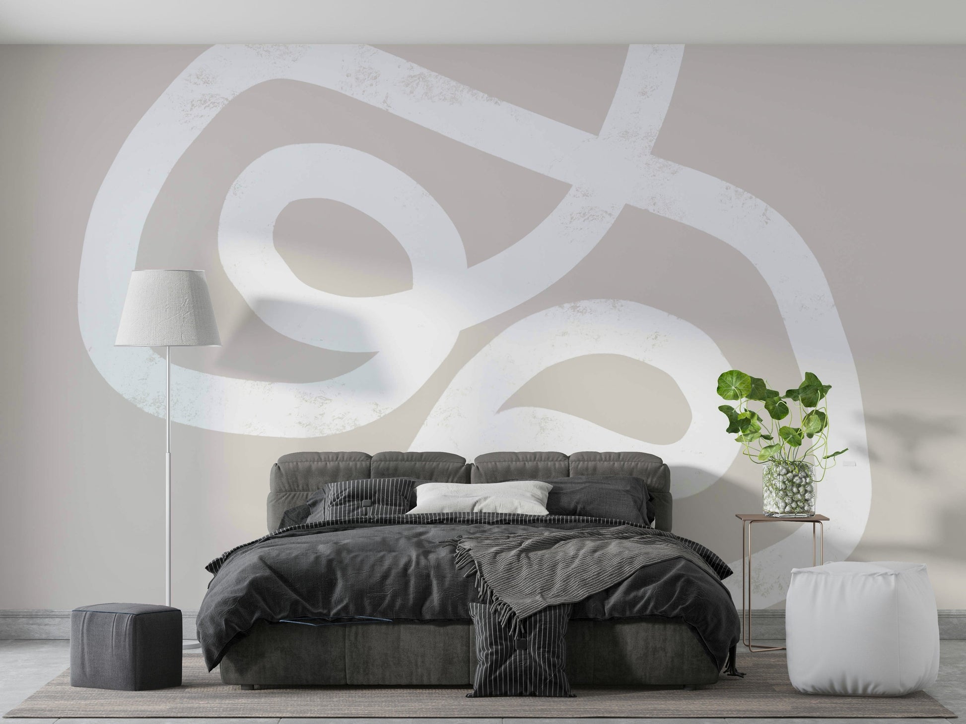 A classic abstract loop wallpaper for walls.

