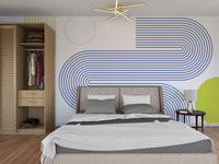 Minimalist Bauhaus Flow Wall Mural