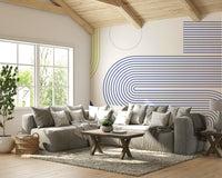 Minimalist Bauhaus Flow Wall Mural