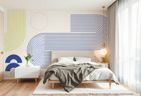 Minimalist Bauhaus Flow Wall Mural