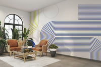 Minimalist Bauhaus Flow Wall Mural