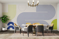 Minimalist Bauhaus Flow Wall Mural