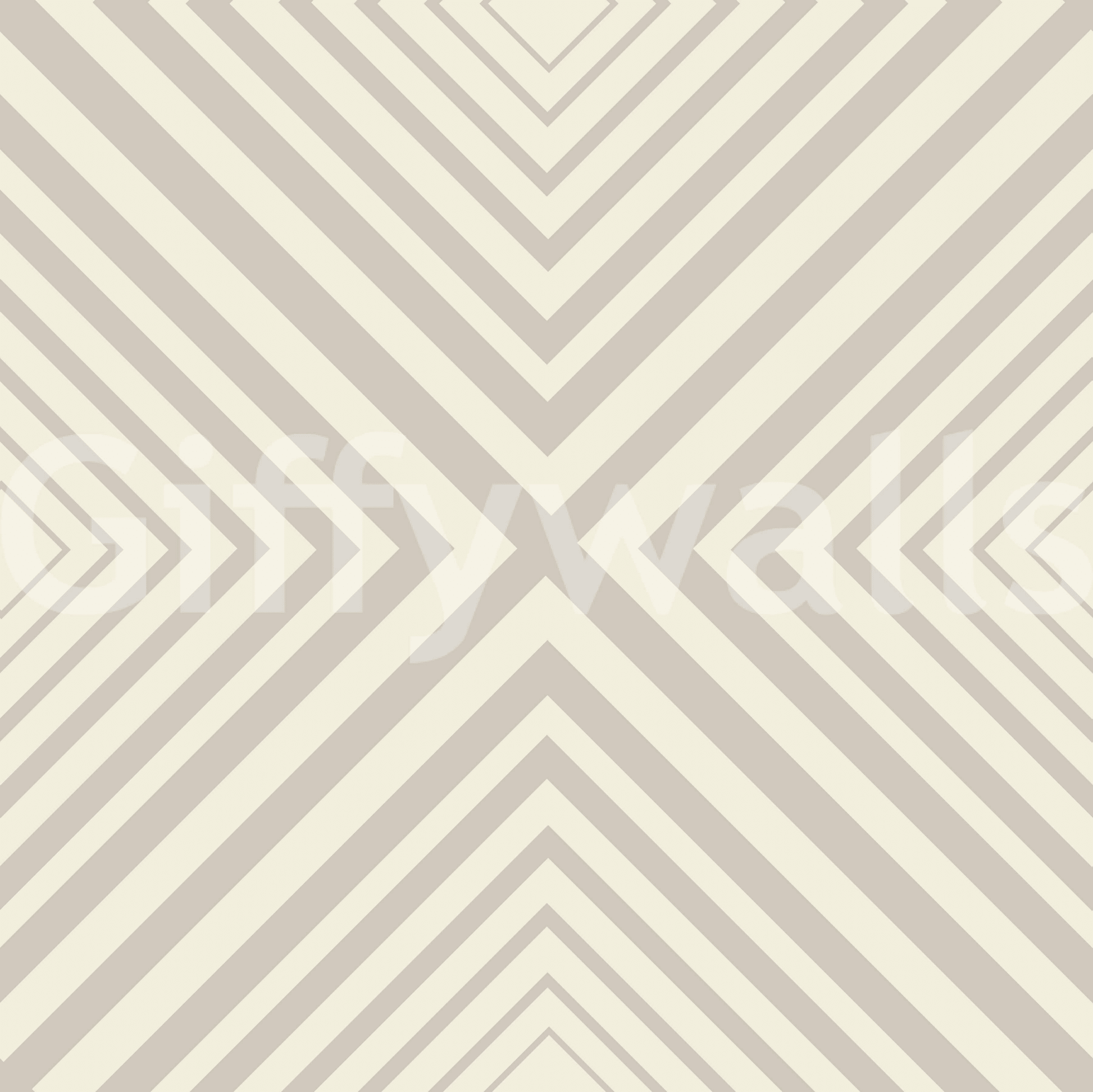 Exquisite chevron wall mural, crisp intersecting lines, appealing minimalist aesthetic.